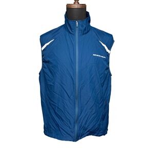 Endura Humvee Gilet Men XL Blue Cycling Vest Reflective Mesh Back